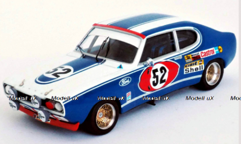 Ford Capri MK I 2600 RS, No.52, 24h Le Mans, D.Glemser/A.Soler-Roig, 1972, Trofeu 1:43