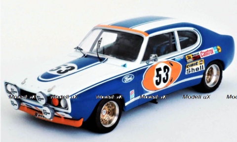 Ford Capri MK I 2600 RS, No.53, 24h Le Mans, J.Mass/H-J.Stuck, 1972, Trofeu 1:43