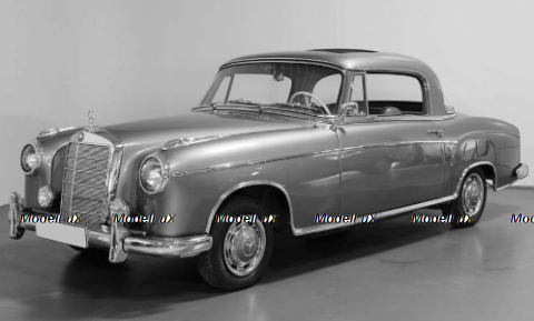 Mercedes 220 SE Coupe (W128), metallic-light blue, 1958, SUN3592, SunStar 1:18