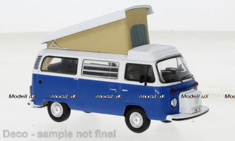 Volkswagen T2 Westfalia, blue/white, 1978, СLC502N.22, IXO 1:43