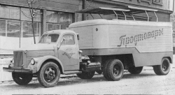 Газ-51П с п/прицепом Паз-744 с поворотным мостом, TruckTyr 1:43