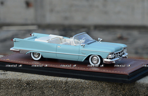Imperial Crown Convertible Open top 1959 Normandy Blue, GLM Models 1:43