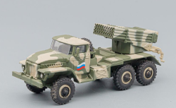 РСЗО 9К51 БМ-21-1 "Град" на шасси Урал-375 1994г., Танки №89, Eaglemoss 1:72
