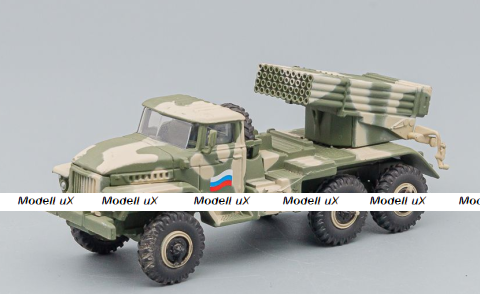 РСЗО 9К51 БМ-21-1 "Град" на шасси Урал-375 1994г., Танки №89, Eaglemoss 1:72