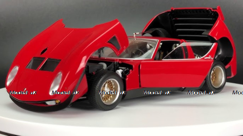 Lamborghini Miura SVR red/black, 08319RB, Kyosho 1:18