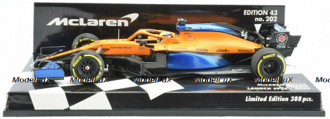 McLaren Renault MCL35 Lando Norris 2020 Launch Spec, 537204304, Minichamps 1:43