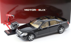 Mercedes-Benz S 600L (221), black, MotorHelix 1:18
