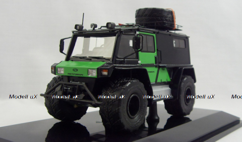 Петрович 204-50 4x4 черно-зеленый, 220450, DiP Models 1:43