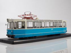 Трамвай ЛМ-68 бело-голубой, SSM4063, SSM 1:43