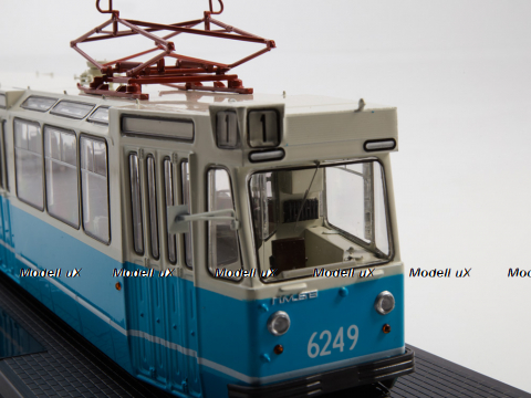 Трамвай ЛМ-68 бело-голубой, SSM4063, SSM 1:43