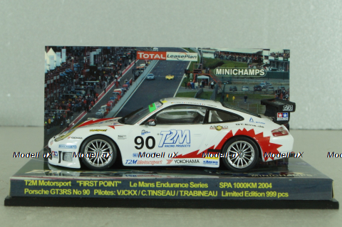 Porsche 911 GT3 RS #90 SPA 1000 km 2004 Ickx/Rabineau/Tinseau, white, 403046980, Minichamps 1:43