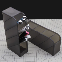 Органайзер вертикальный (4 отсека) для хранения акссесуаров 9х5х23см (д.ш.в), MS023, Hand Tools