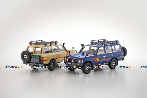 Toyota Land Cruiser 60 - Beige W/Roof Rack,  KYO8956XE, Kyosho 1:18