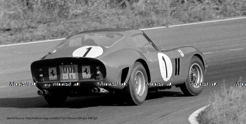 Ferrari 250 GTO, 1000km Paris Montlhéry, P.+R. Rodriguez, #1, CMC 1:18