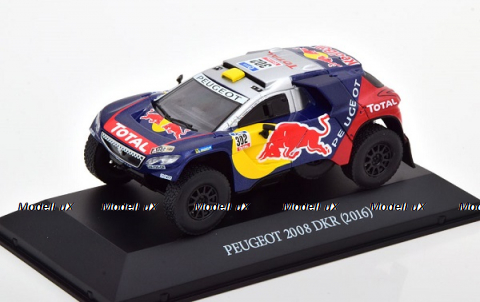 Peugeot 2008 DKR No.302 Winner Rally Dakar Peterhansel/Cottret 2016 Red Bull, Premium Collectibles Rally 1:43
