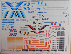 Декаль Маз для моделей в масштабе 1:43