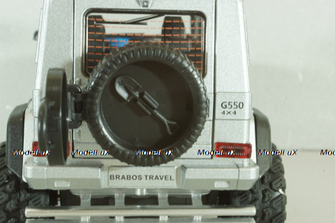 Mercedes Brabus 550 Adventure G-Class 4x4² 2017, silver, 24722S, Che Zhi 1:24