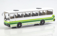 Лаз-4207 автобус 1990, белый/зеленый, Наши Автобусы, №72, Modimio 1:43