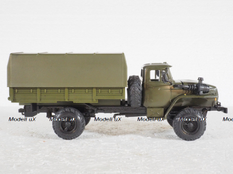 Урал-43206,  4х4, Хаки,Элекон 1:43