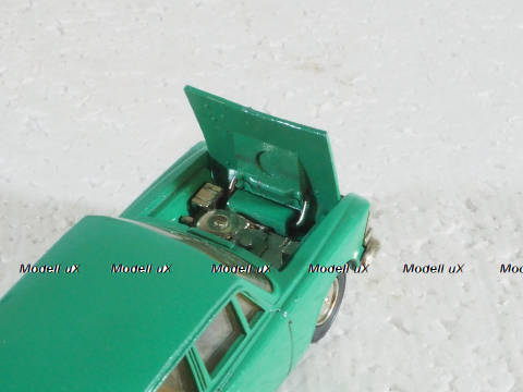 Москвич-412, А2, капот 2 зажима, Тантал/Радон 1:43