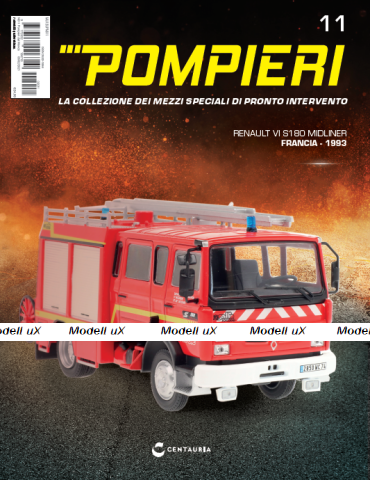 RENAULT VI S180 MIDLINER Francia - 1993, Pompieri Italy collection #11 1:43