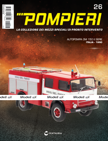 OM 150 II SERIE - Italia 1980, Pompieri Italy collection #26 1:43