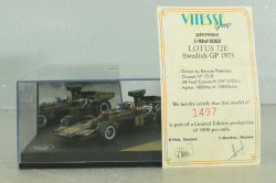 Lotus 72E #5 R.Peterson, Swedish GP 1975, black,  Formula 1, QFC99005, Quartzo 1:43