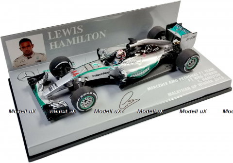 Mercedes AMG Petronas F1 Team W06 Lewis Hamilton World Champion 2015, 436150044, Minichamps 1:43
