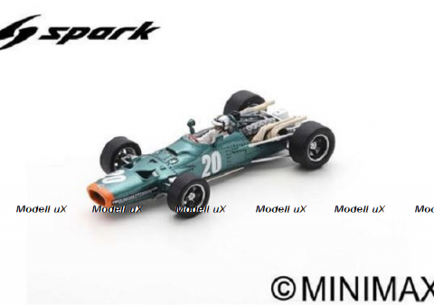 BRM P133 #20 French GP 1968 Pedro Rodríguez, S5702, Spark 1:43
