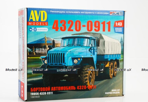 Урал-4320-0911 бортовой, 1397AVD, AVD Models 1:43