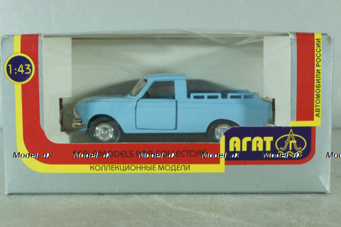 Москвич-Пикап, голубой, Агат 1:43