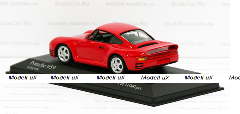 PORSCHE 959 - 1987 - RED, 155066200, Minichamps 1:18