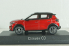 Citroën C3 2024, Red/black roof, 155310, Norev 1:43