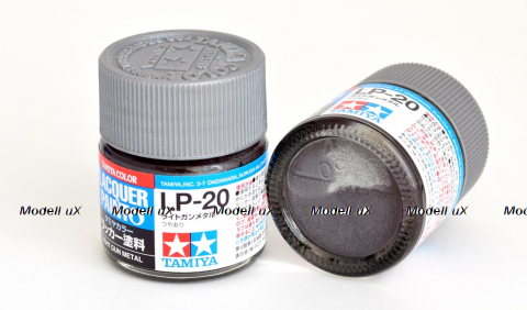 Краска лаковая Light Gun Metal (светлая стальная), Tamiya LP-20