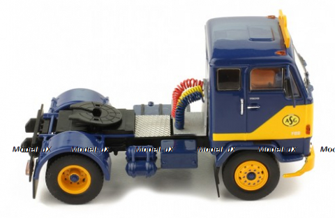 Volvo F88 Tractor Truck 2-ASSI 1971 yellow blue, TR034, IXO 1:43