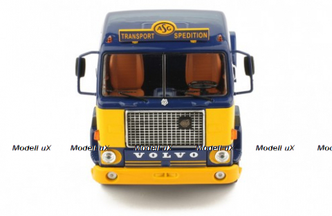 Volvo F88 Tractor Truck 2-ASSI 1971 yellow blue, TR034, IXO 1:43