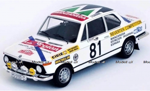 BMW 2002 ti No.81 Rallye WM Rally Monte Carlo 1977 B.Fernandez/M.Brasa, Trofeu 1:43