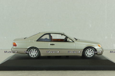 Mercedes-Benz 600 SEC (C140) 1992, silver, 32602, Minichamps 1:43