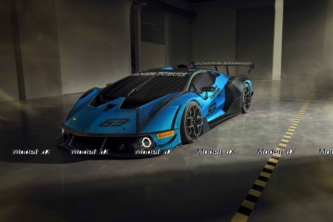 Lamborghini Essenza SCV12 Blu Cepheus, MR Collection 1:18