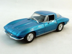 Chevrolet Corvette (C2) Sting Ray 1963, blue, Суперкары, лучшие Автомобили Мира #77, Deagostini 1:43