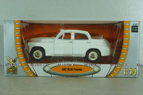 Газ-М20 победа кабриолет, белый, 24215, Lucky die cast 1:24