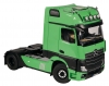 Mercedes Autotransporter set Actros Gigaspace 4x2 FH25 with Lohr green/black, NZG 1:18
