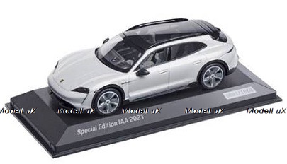 Porsche Taycan Turbo S Cross Turismo “Special Edition IAA 2021” ice grey, Minichamps 1:43